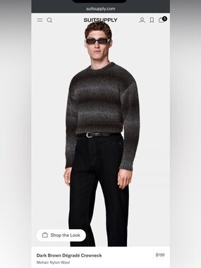 Suitsupply Crewneck Knitted Sweater Mohair